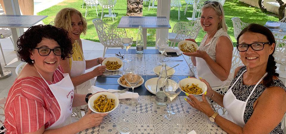 Sicilian cooking class in Taormina